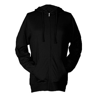 Tultex Unisex Beach Full-Zip Hooded Long Sleeve T-Shirt