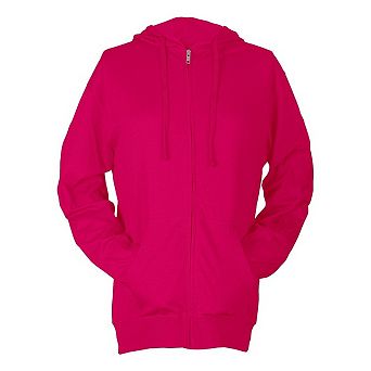 Tultex Unisex Beach Full-Zip Hooded Long Sleeve T-Shirt
