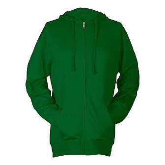 Tultex Unisex Beach Full-Zip Hooded Long Sleeve T-Shirt