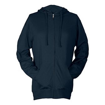 Tultex Unisex Beach Full-Zip Hooded Long Sleeve T-Shirt