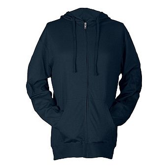 Tultex Unisex Beach Full-Zip Hooded Long Sleeve T-Shirt