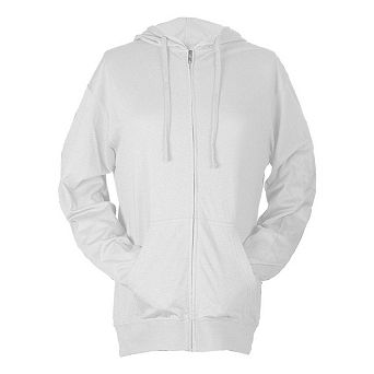 Tultex Unisex Beach Full-Zip Hooded Long Sleeve T-Shirt