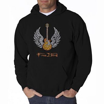 Lyrics To Freebird - Mens Word Art Hooded Sweatshirt
