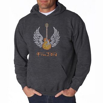Lyrics To Freebird - Mens Word Art Hooded Sweatshirt