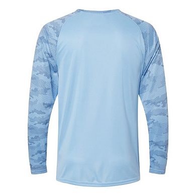 Paragon Cayman Performance Camo Colorblocked Long Sleeve T-Shirt