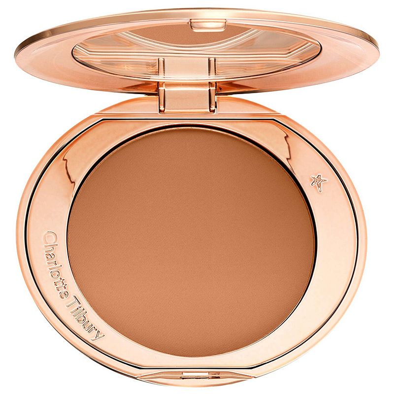 Charlotte Tilbury Mini Airbrush Flawless Finish Refillable Blurring & Setting Powder, Size: .28 Oz, 4 Deep