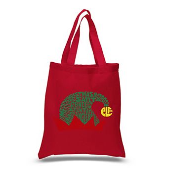 Christmas Elf Hat - Small Word Art Tote Bag