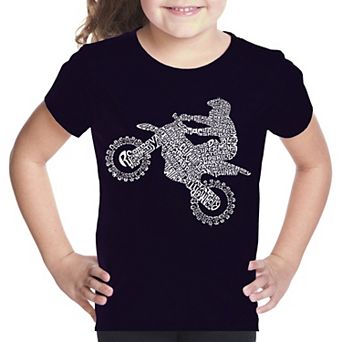 Freestyle Motocross - FMX - Girl's Word Art T-shirt