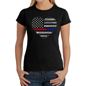 American Woman - Women's Word Art T-Shirt