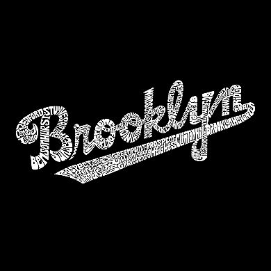 Brooklyn Neighborhoods - Women's Word Art V-Neck T-Shirt