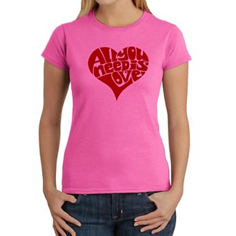 All You Need Is Love - Women's Word Art T-Shirt