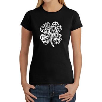 Feeling Lucky - Women's Word Art T-Shirt