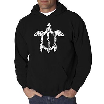 Honu Turtle - Hawaiian Islands - Men's Word Art Hooded Sweatshirt