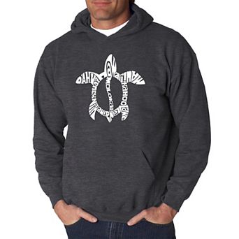 Honu Turtle - Hawaiian Islands - Men's Word Art Hooded Sweatshirt