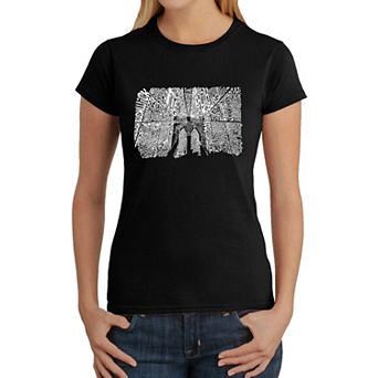 Brooklyn Bridge - Women's Word Art T-Shirt