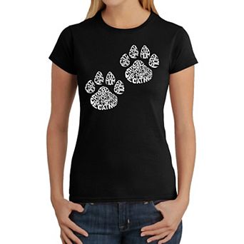 Cat Mom - Women's Word Art T-Shirt