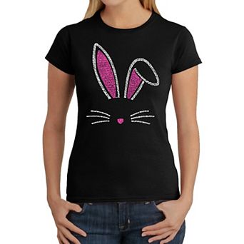 Bunny Ears - Women's Word Art T-Shirt