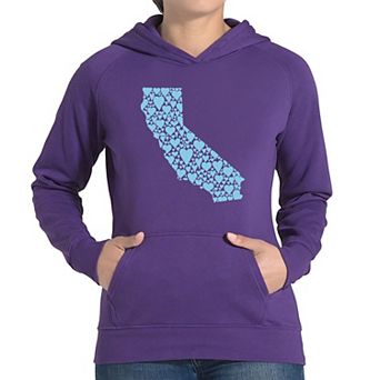 California Hearts - Women's Word Art Hooded Sweatshirt
