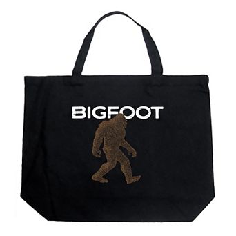 Bigfoot - Large Word Art Tote Bag