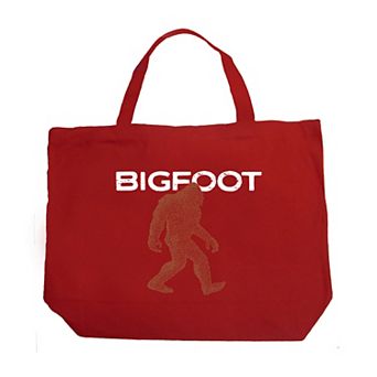Bigfoot - Large Word Art Tote Bag