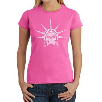 Freedom Skull - Women's Word Art T-Shirt