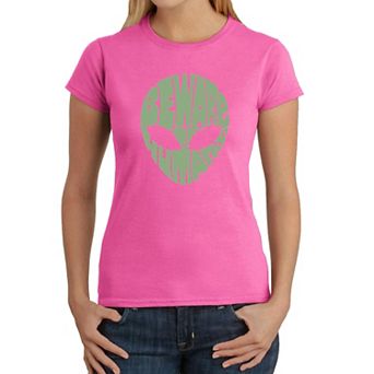 Beware of Humans - Women's Word Art T-Shirt