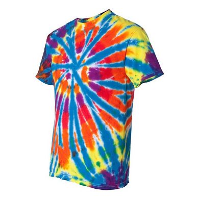 Dyenomite Rainbow Cut-Spiral Tie-Dyed T-Shirt