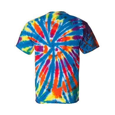 Dyenomite Rainbow Cut-Spiral Tie-Dyed T-Shirt