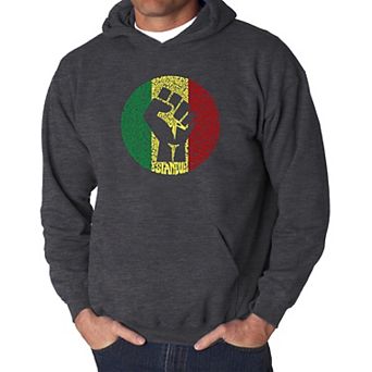 Get Up Stand Up - Men's Word Art Hooded Sweatshirt