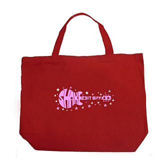 Shake it Off - Large Word Art Tote Bag