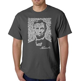 Abraham Lincoln - Men's Word Art T-shirt