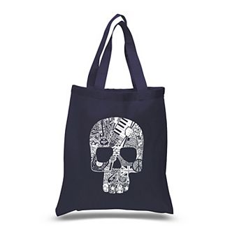 Rock n Roll Skull - Small Word Art Tote Bag