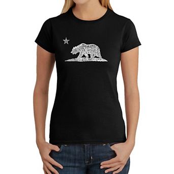 California Bear - Women's Word Art T-Shirt