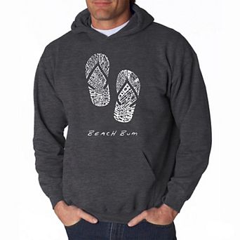 Beach Bum - Mens Word Art Hooded Sweatshirt