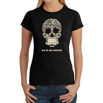 Dia De Los Muertos - Women's Word Art T-Shirt