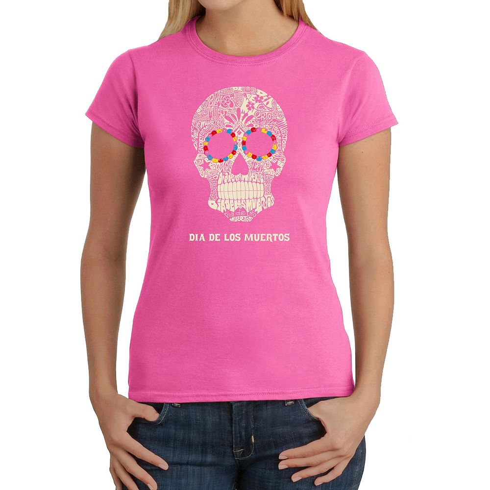 T-shirt LA Kings Day Of The Dead Skull - Taille XL Noir - Marque Gildan - Occasion Avec Légers Défauts