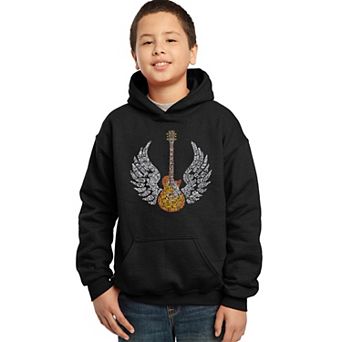 Lyrics To Freebird - Boy's Word Art Hooded Sweatshirt