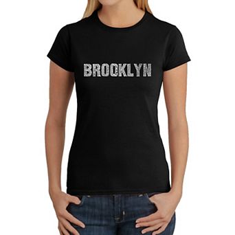 Brooklyn Neighborhoods - Women's Word Art T-Shirt