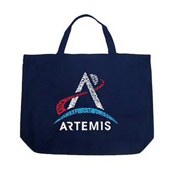 NASA Artemis Logo - Large Word Art Tote Bag