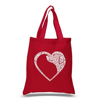 Dog Heart - Small Word Art Tote Bag