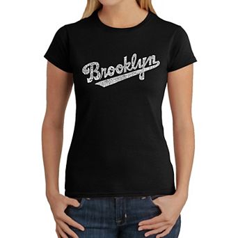 Brooklyn Neighborhoods - Women's Word Art T-Shirt