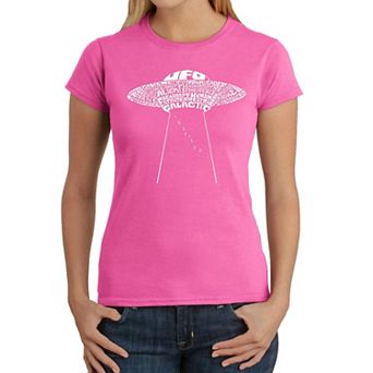 Flying Saucer UFO - Women's Word Art T-Shirt