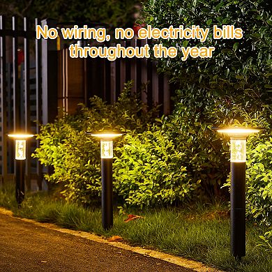F.C Design Solar Lawn Light with Dimmable LED - Energy-Efficient Outdoor Lighting for Your Garden, Lawn