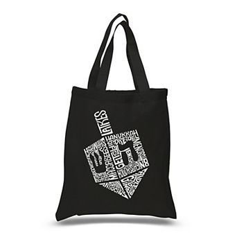 Hanukkah Dreidel - Small Word Art Tote Bag
