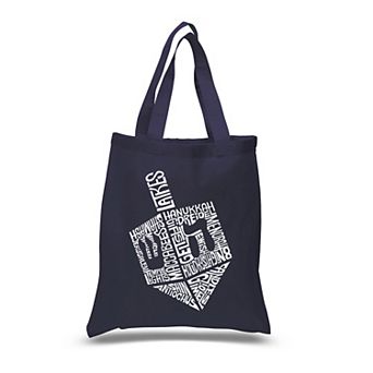 Hanukkah Dreidel - Small Word Art Tote Bag