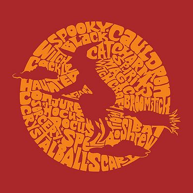 Small Word Art Tote Bag - Spooky Witch