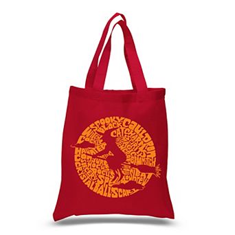 Small Word Art Tote Bag - Spooky Witch