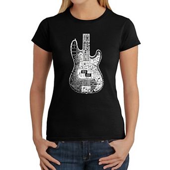 Bass Guitar - Women's Word Art T-Shirt