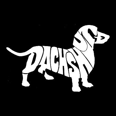 Dachshund - Women's Word Art V-Neck T-Shirt