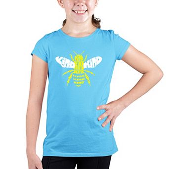 Bee Kind - Girl's Word Art T-shirt